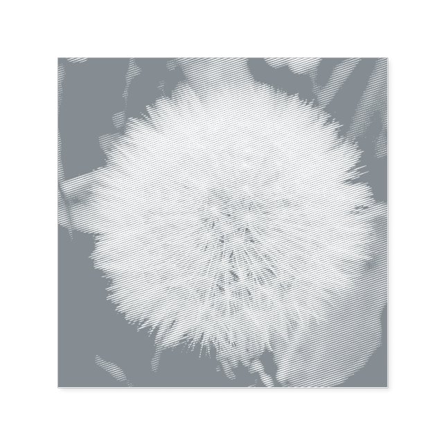Tampon Auto-encreur Timbre auto-encollage de la fleur de Dandelion (Design)