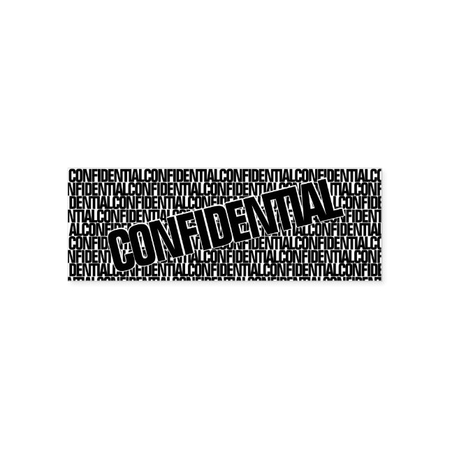 Tampon Auto-encreur Timbre Confidentiel (Design)