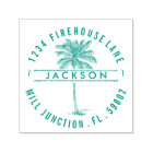 Timbre d'adresse de retour auto-alimentée Palm Tre