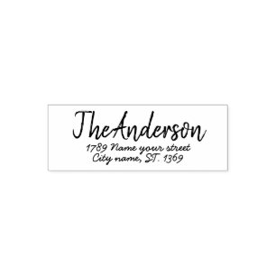 Tampon Auto-encreur Timbre d'adresse de retour automatique