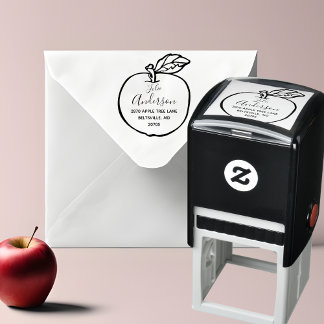 Tampon Auto-encreur Timbre d'adresse de retour automatique Apple Outli