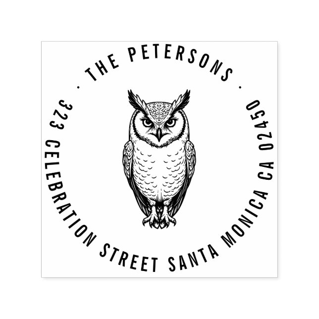 Tampon Auto-encreur Timbre d'adresse de retour de la propriété Bold (Design)