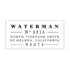 Timbre d'adresse de retour de style vintage