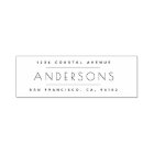 timbre d'adresse de retour super minimaliste