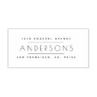 timbre d'adresse de retour super minimaliste