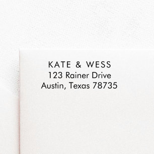 Tampon Auto-encreur Timbre d'auto-connexion de l'adresse de nom commer