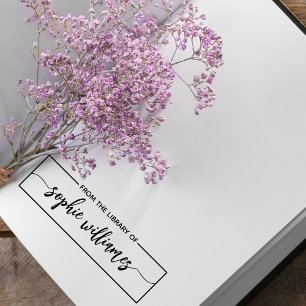 Tampon Auto-encreur Timbre de bibliothèque personnalisée Timbre d'en