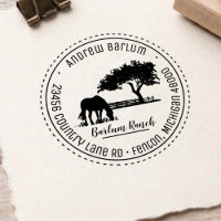 Timbre de cheval de pays personnalisé