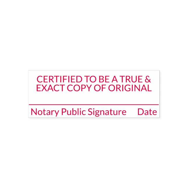 Tampon Auto-encreur Timbre de copie certifiée notaire (Design)