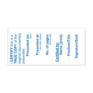 Tampon Auto-encreur Timbre de copie réelle (avocat et notaire) - 2,9 p