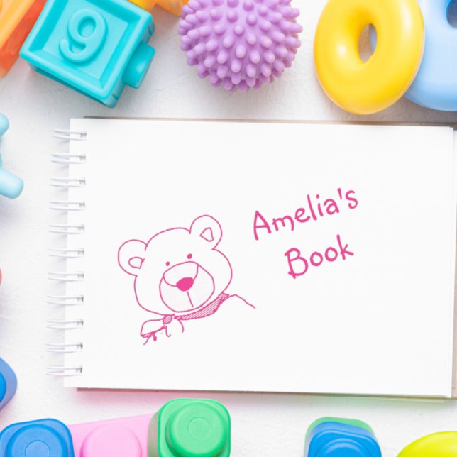 Tampon Auto-encreur Timbre de la plaque d'immatriculation de l'ours en (Créateur téléchargé)