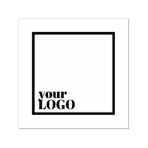 Timbre de logo personnalisé 1,5 po x 1,5 po