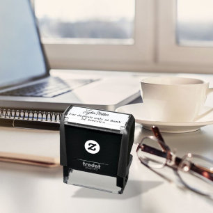 Tampon Auto-encreur Timbre de signature du dépôt électronique mobile