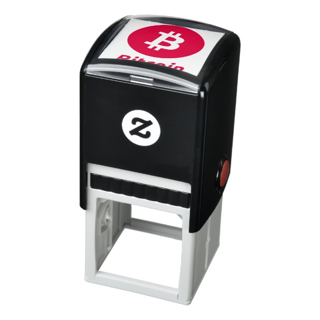 Tampon Auto-encreur Timbre d'encre du logo Bitcoin original (Produit)