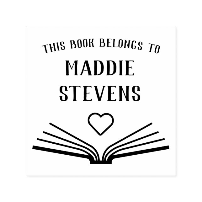 Tampon Auto-encreur Timbre en caoutchouc auto-encollé du livre personn (Design)