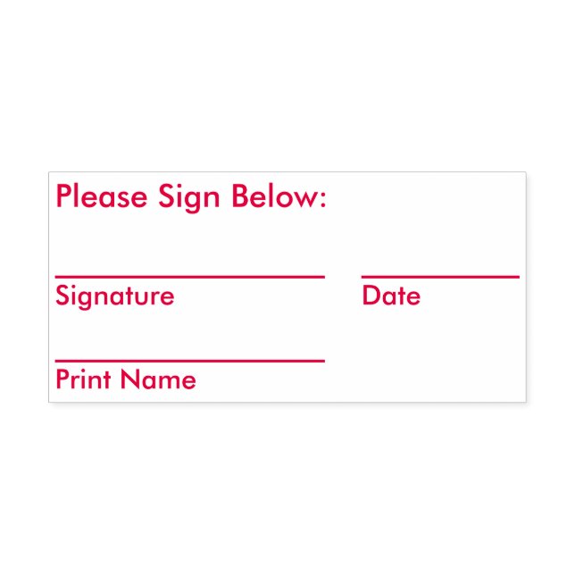 Tampon Auto-encreur Timbre en caoutchouc de la demande de signature à  (Design)