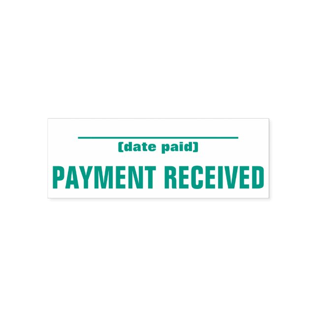 Tampon Auto-encreur Timbre en caoutchouc "PAIEMENT REÇU" minimal (Design)
