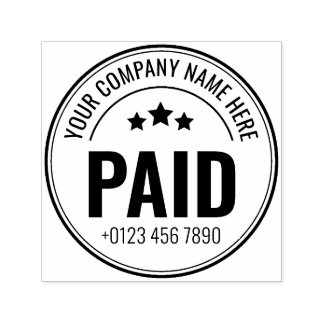 Tampon Auto-encreur Timbre En Caoutchouc Personnalisé Payé Pour L'Entr