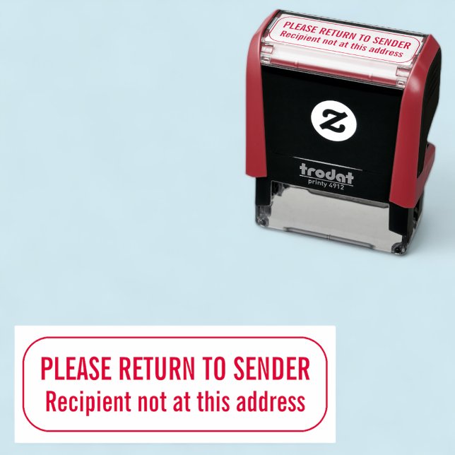 Tampon Auto-encreur Timbre en caoutchouc Retour à l'expéditeur Pas à c (MISOOK Return to Sender Self Inking Stamp)