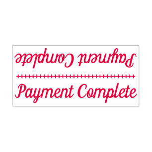 Tampon Auto-encreur Timbre en caoutchouc simple "Paiement achevé"