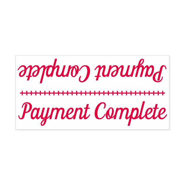 Tampon Auto-encreur Timbre en caoutchouc simple "Paiement achevé" (Design)