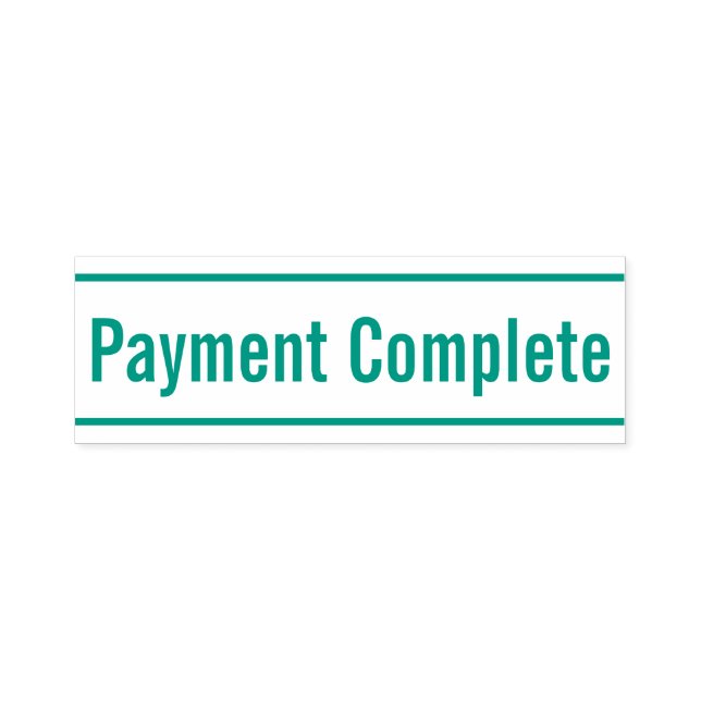 Tampon Auto-encreur Timbre en caoutchouc simple "Paiement achevé" (Design)