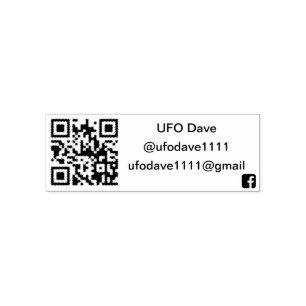 Tampon Auto-encreur Timbre en caoutchouc UFO Dave