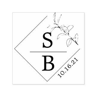 Tampon Auto-encreur Timbre ou logo du Mariage de mariage préféré