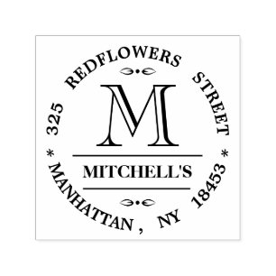 Tampon Auto-encreur Timbre pour mariage d'adresse monographique