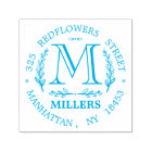 Timbre pour mariage d'adresse monographique