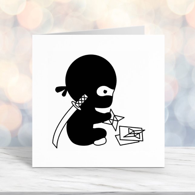 Tampon Auto-encreur Tiny Ninja Folding Origami Star (Créateur téléchargé)