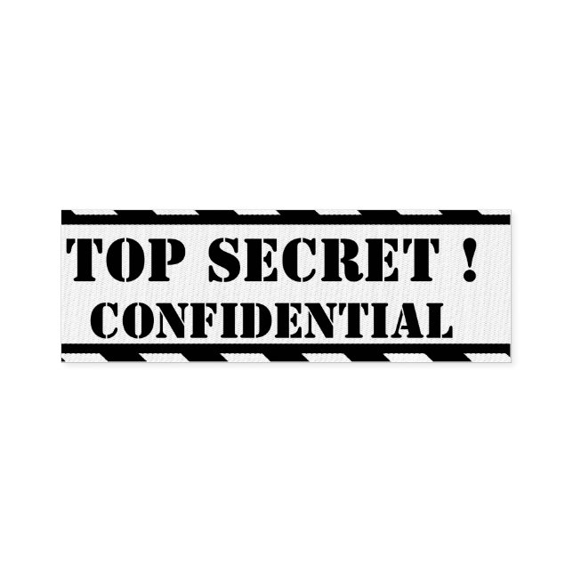 Tampon Auto-encreur top secret - confidentiel (Design)