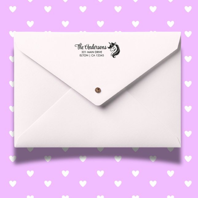 Tampon Auto-encreur Unicorne magique Anniversaire Bash (Add a magical touch to gifts, cards, and party favors today!)