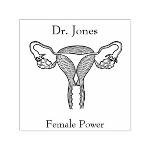 Tampon Auto-encreur Uterus, Organs Humains Auto-Encre Timbre En Caoutc