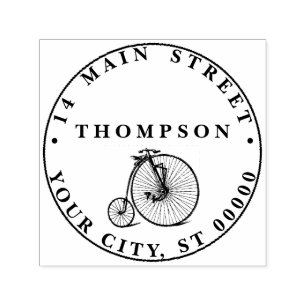 Tampon Auto-encreur Vélo Velocipede Penny Farthing vintage