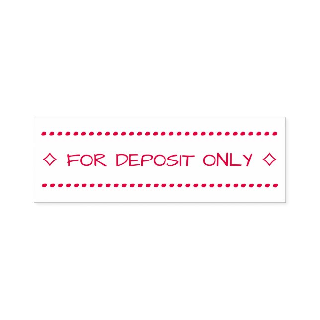 Tampon Auto-encreur Vérifier l'endossement restrictif Timbre en caoutc (Design)