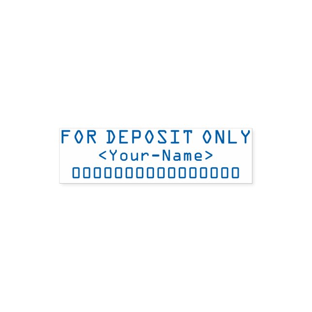 Tampon Auto-encreur Vérifier l'indice restrictif + nom personnalisé (Design)