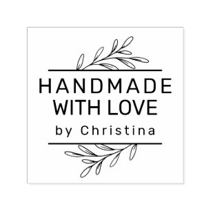 Tampon Auto-encreur Vert moderne Créez votre propre artisanat