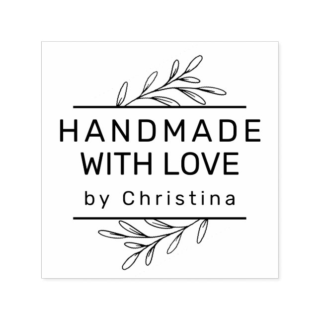 Tampon Auto-encreur Vert moderne Créez votre propre artisanat (Design)