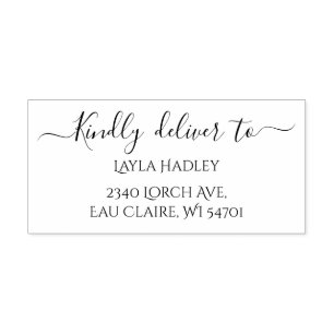 Tampon Auto-encreur Veuillez fournir à l'adresse RSVP