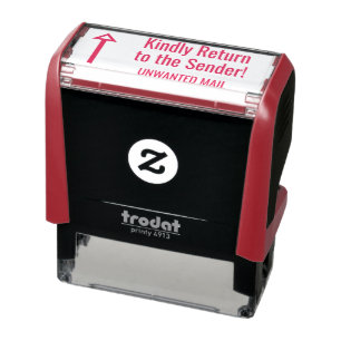 Tampon Auto-encreur "Veuillez retourner à l'expéditeur !", "COURRIER N