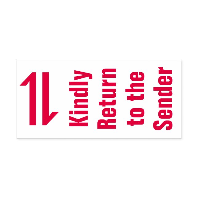 Tampon Auto-encreur "Veuillez retourner à l'expéditeur" Timbre en caou (Design)