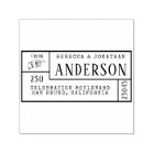 Vintage Main Classic Nom de famille et adresse de 