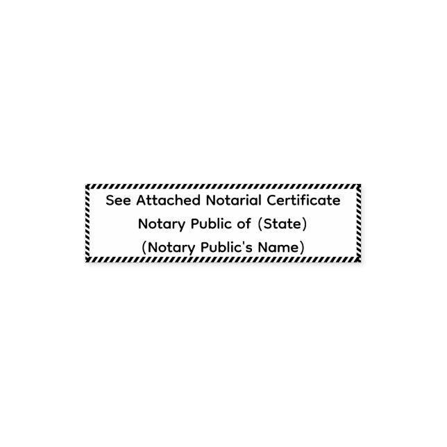 Tampon Auto-encreur Voir Certificat notarial joint (Design)