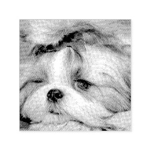 Tampon Auto-encreur Votre chiot chien animal de compagnie photo person