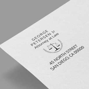 Tampon Auto-encreur Votre logo barèmes de justice avocat bureau juri