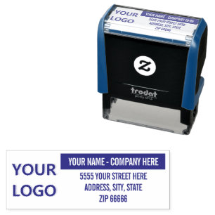 Tampon Auto-encreur Votre logo ou nom de photo Adresse Timbre auto-enc