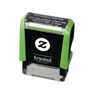 Tampon Auto-encreur Votre nom d'entreprise Adresse e-mail Stamp d'auto