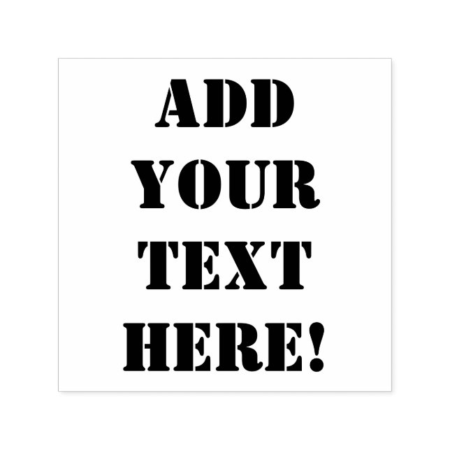Tampon Auto-encreur Votre texte dans un gabarit (Design)