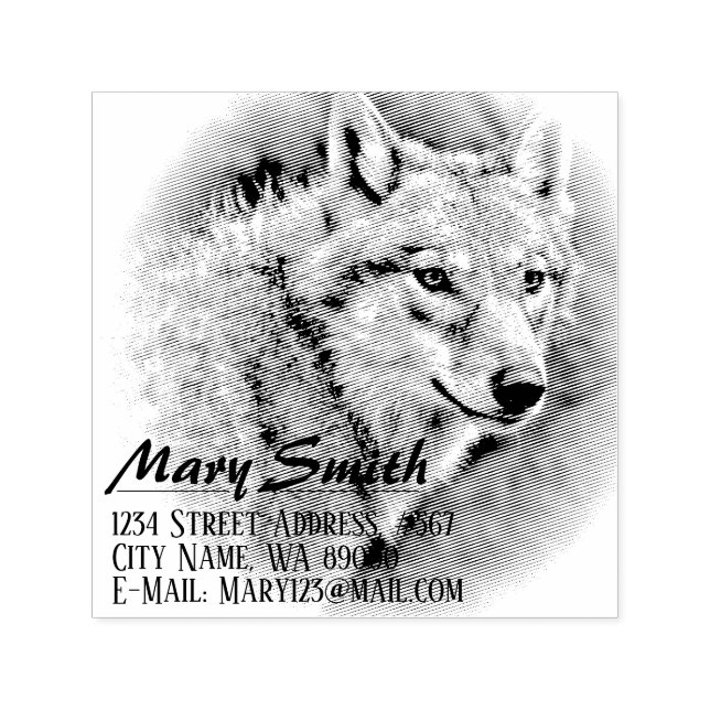 Tampon Auto-encreur Wolf (Design)